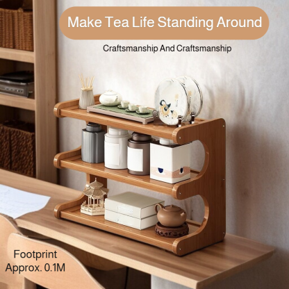 Desktop rack multi-layer storage rack bookshelf kitchen supplies office home cup holder home storage