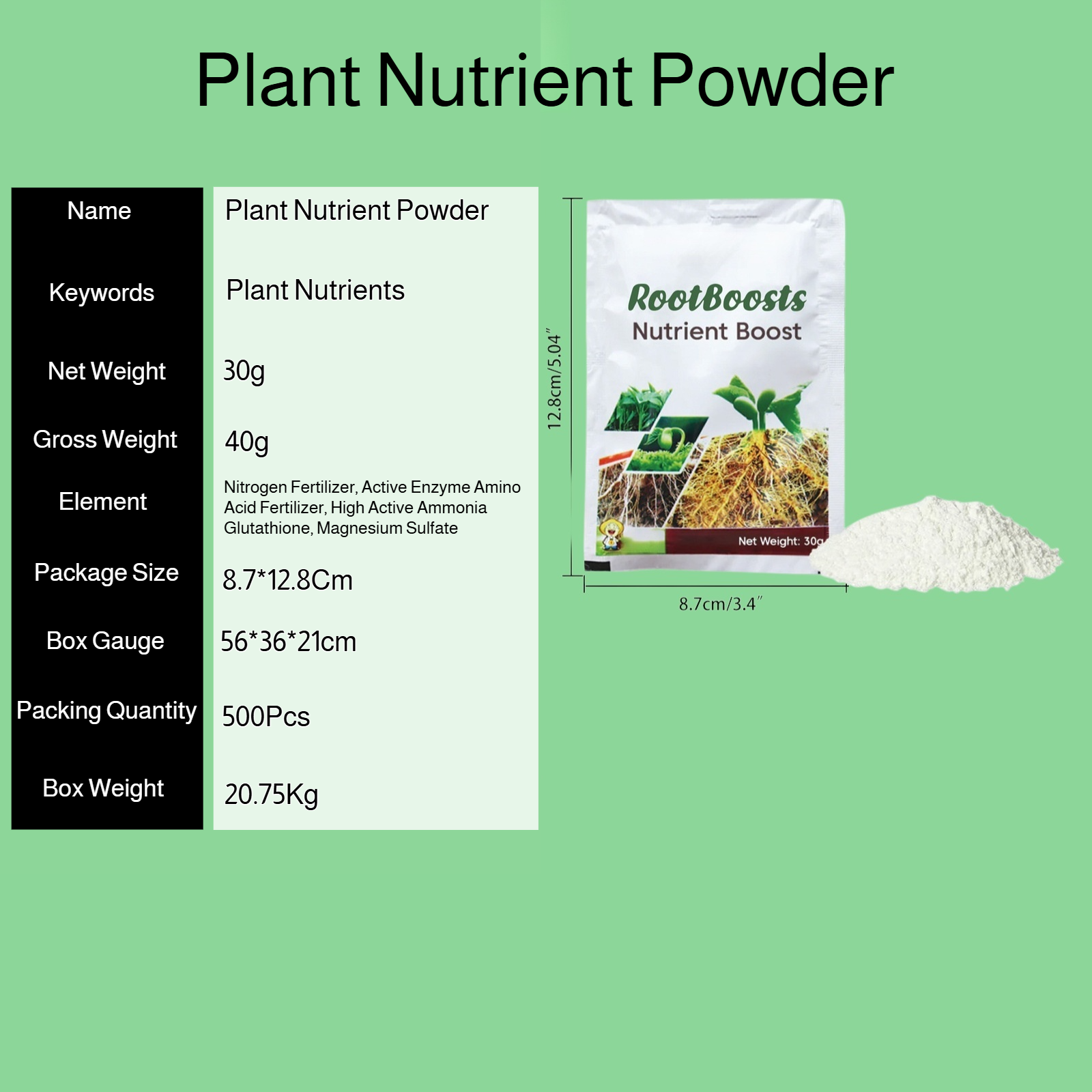 Nutrient Powder Plant Potting Growing Flowers Rooting Transplanting Cuttings