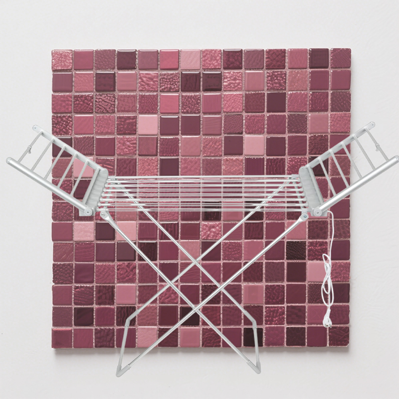 Space Aluminum Floor Folding Electric Heating Thermostatic Clothes Drying Rack Drying Clothes Racks