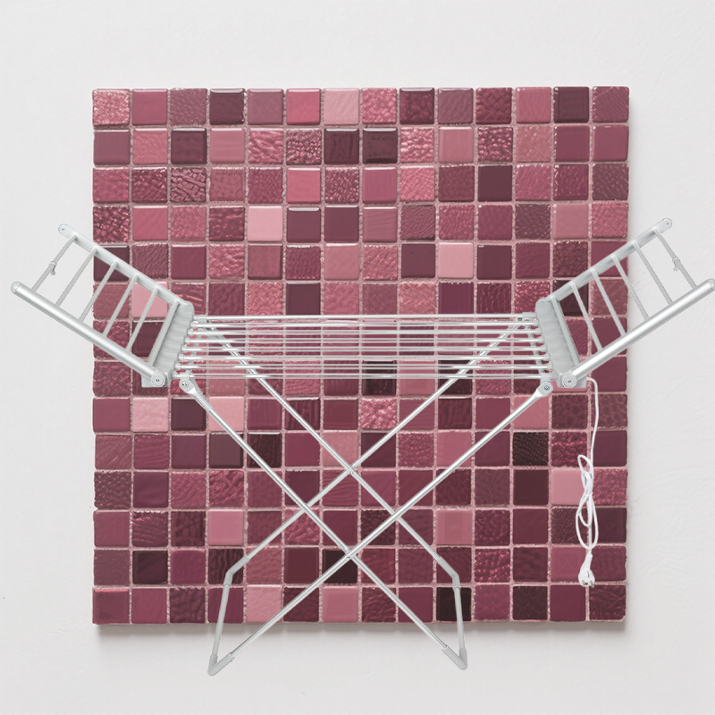 Space Aluminum Floor Folding Electric Heating Thermostatic Clothes Drying Rack Drying Clothes Racks