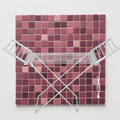 Space Aluminum Floor Folding Electric Heating Thermostatic Clothes Drying Rack Drying Clothes Racks