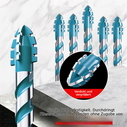 Allzweck-Trockenbohrer, Hartmetall mit starker Spanabfuhr