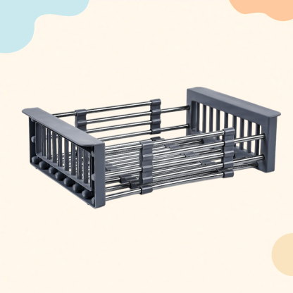 Stabiler Küchenregal aus Edelstahl für Geschirrorganisation