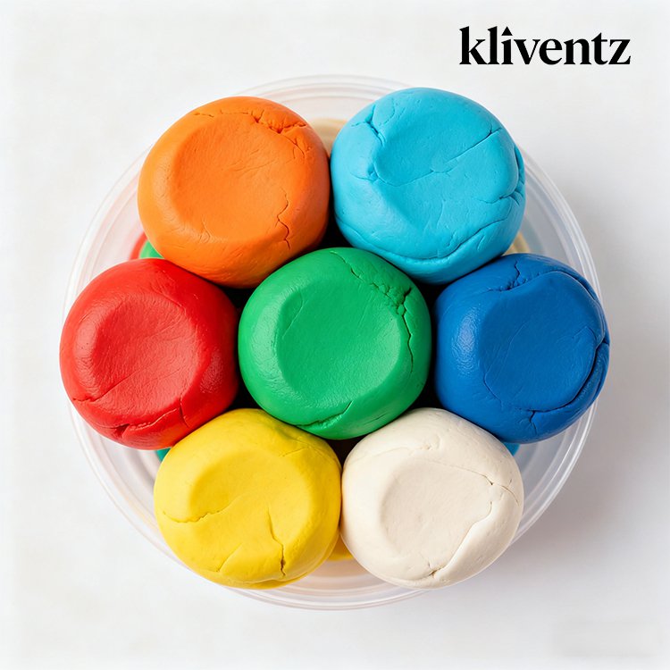 Superleichter DIY-Ton in acht Farben für Kinder