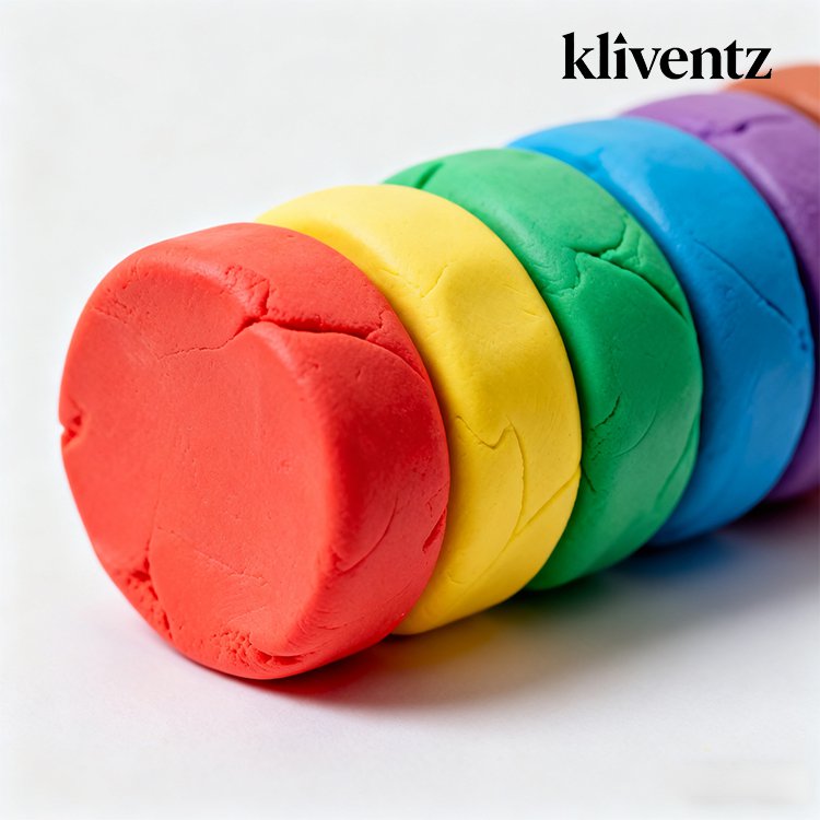 Handgefertigter Farbschlamm – Bastelmaterial