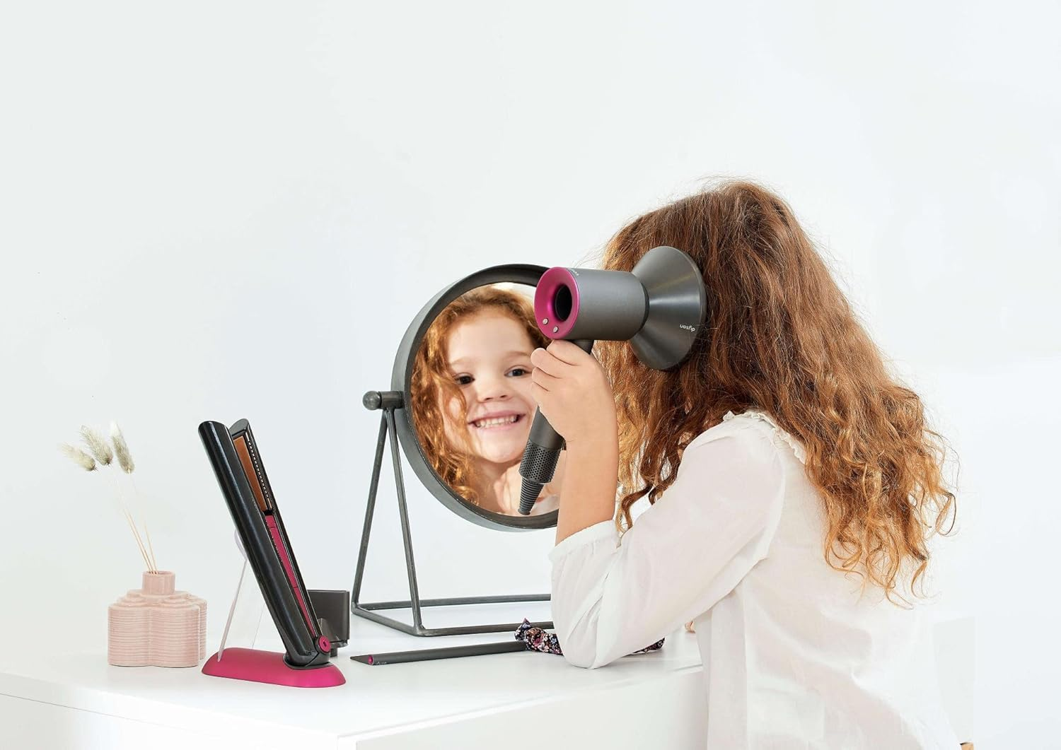 Dyson Kit de coiffure avec sèche-cheveux et fer à lisser 6 pièces