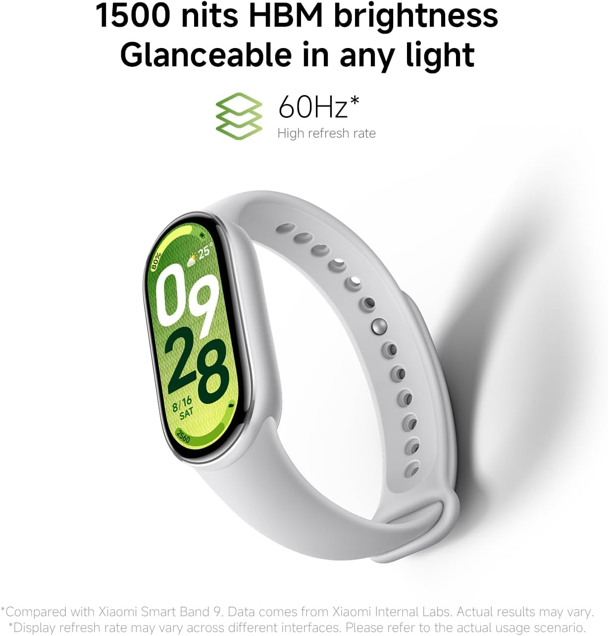 Xiaomi Smart Band 10, Montre Connectée, Boîtier alu, Suivi d'Activité, Écran AMOLED 1.72'', Autonomie 21 Jours, Charge Rapide, Suivi santé & Sommeil,150+ Sports, iOS & Android, 5 ATM, Boussole