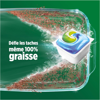 Fairy Original Tablettes Lave-Vaisselle Tout En 1,Citron, 132 Capsules, Efficaces Contre Graisse Incrustée, Dissolution Ultra-Rapide, Protection Verre et Argent, Sans Odeurs