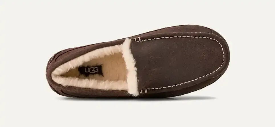 Men's Ascot Leather Distressed Slipper