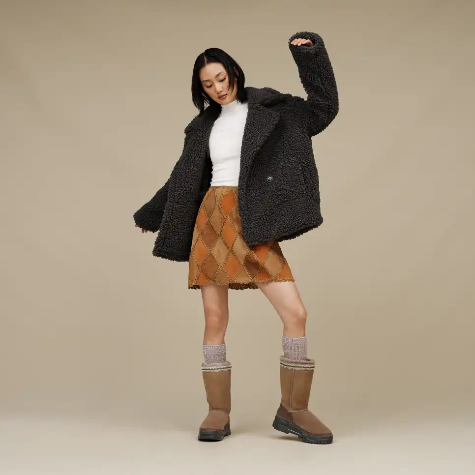 Femmes – Manteau court pelucheux Gertrude