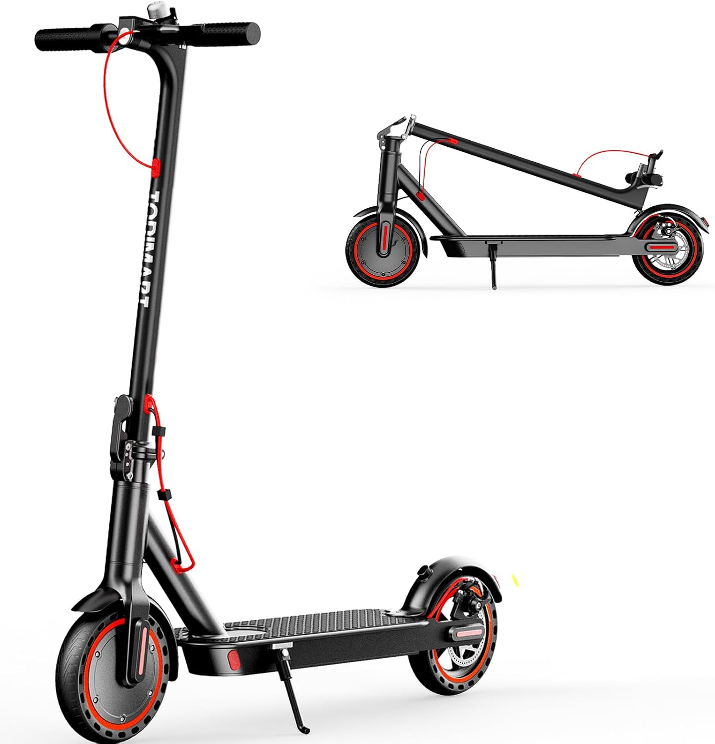 TODIMART T3 Trottinette Electrique Adulte antivol Ultra Legere, Moteur 350W/25KM/H Autonomie 35KM Batterie 36V 7.8Ah,Trotinette électrique Adulte Pliable pneus nid d'abeille increvables, Charge 120kg