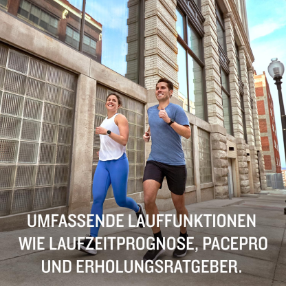 Garmin – Forerunner 55 - Montre GPS Multi-activités Running avec Fonctions d’Entrainement Coach et Cardio au Poignet – Blanche