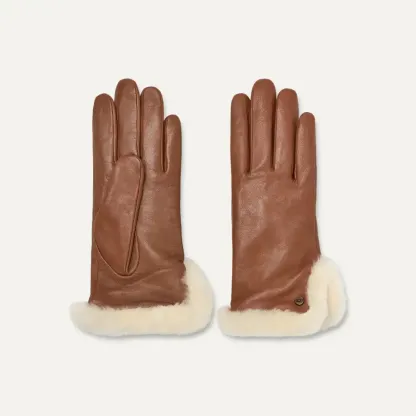 Femme Leather Sheepskin Vent Glove