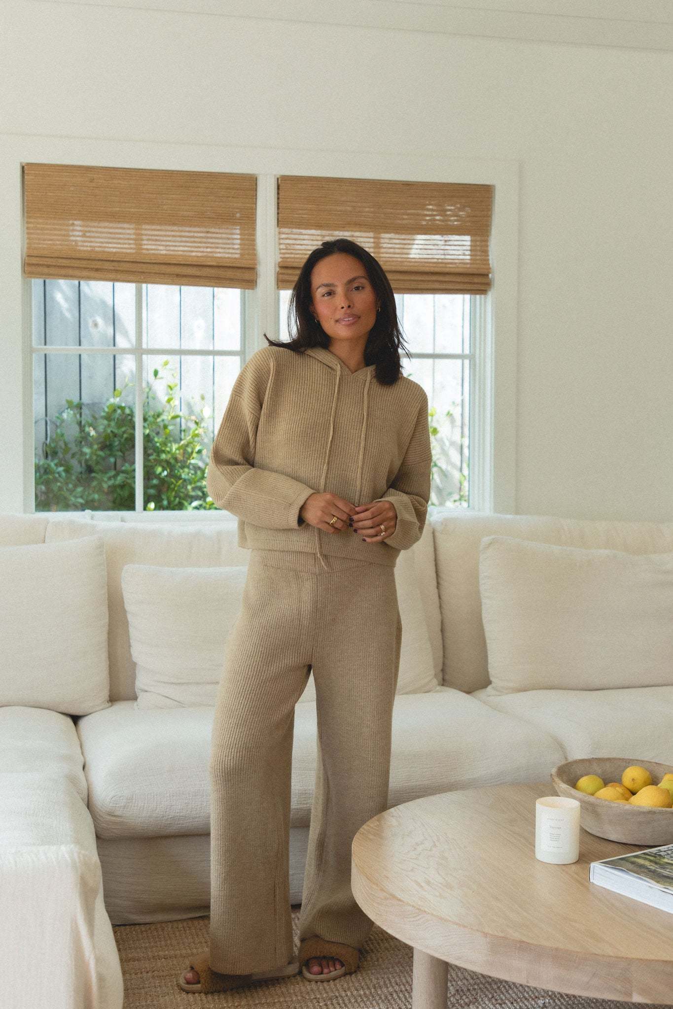 Autumn Wave Knit Sweater Pants