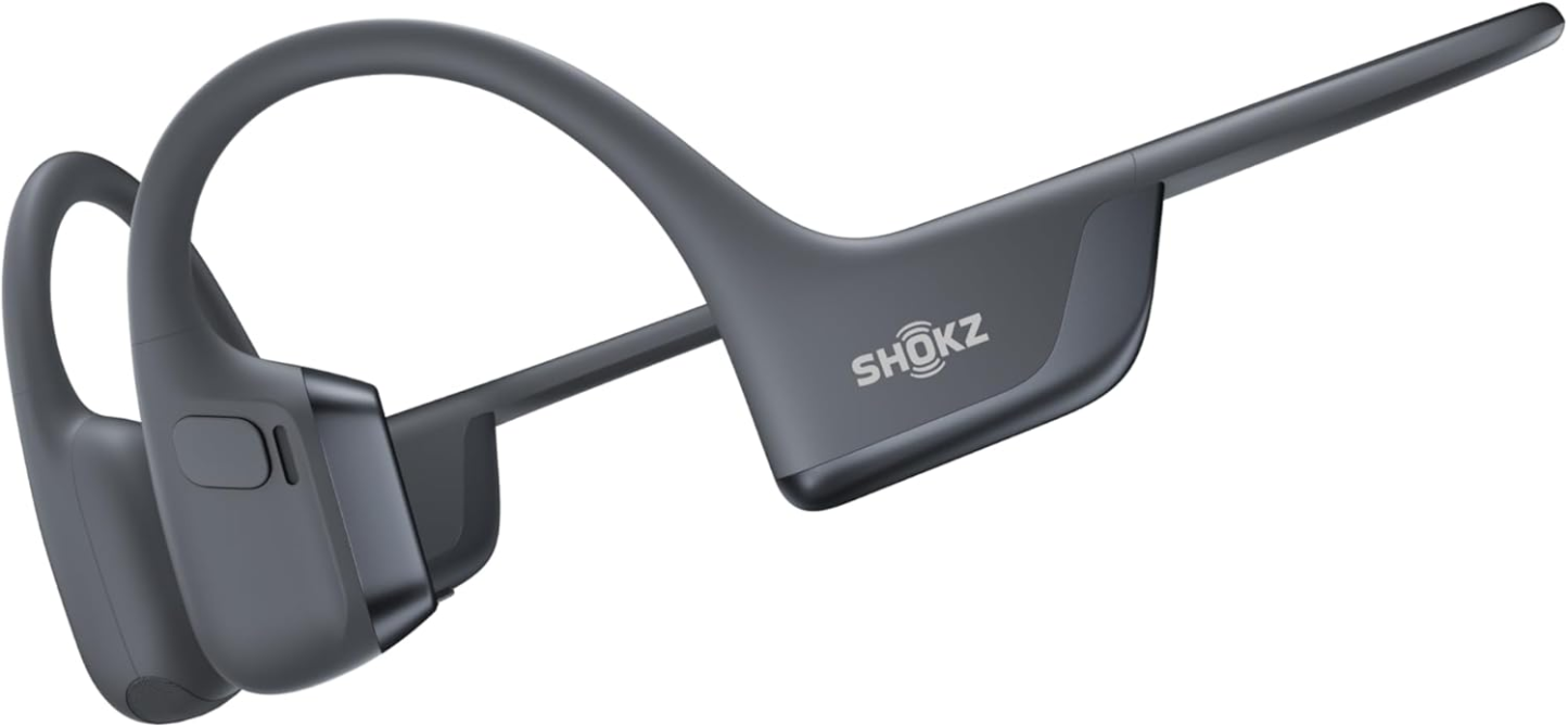 SHOKZ Casque à Conduction Osseuse OpenRun Pro 2, Écouteurs sans Fil Bluetooth 5.3, Microphones Réducteurs de Bruit, Étanchéité IP55, 12h d'Autonomie, Charge Rapide USB-C, Noir