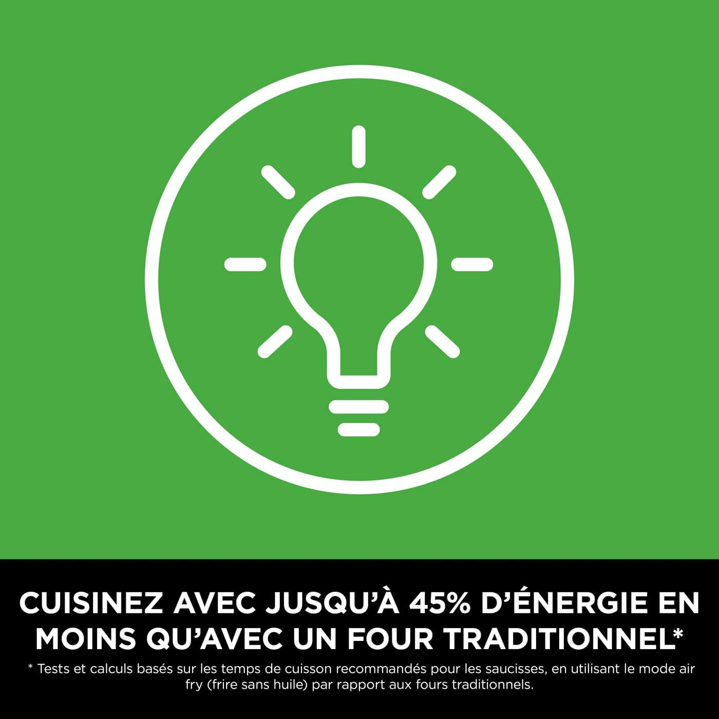 NINJA Foodi FlexDrawer Air Fryer, Dual Zone Avec Séparateur Amovible, Grand Tiroir de 10.4 L, 7-en-1, Double Zone, Pièces Antiadhésives Compatibles Au Lave-Vaisselle, Noir & Cuivre, AF500EUCP