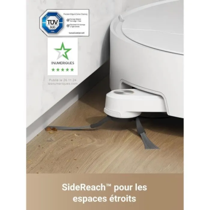 DREAME L40 Ultra Robot Aspirateur Laveur avec Serpillière Amovible et relevable - Brosse latérale Extensible et relevable -11 000 Pa