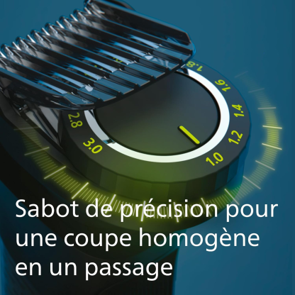Philips Series 9000 - Tondeuse 14-en-1, OneBlade, coupe précise, contours nets, rasage pratique, trousse de toilette Premium, lame OneBlade supplémentaire (modèle MG9550/15)