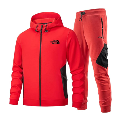 The Nothtrth Face Men's Long Sleeve Hoodie Tracksuits Set