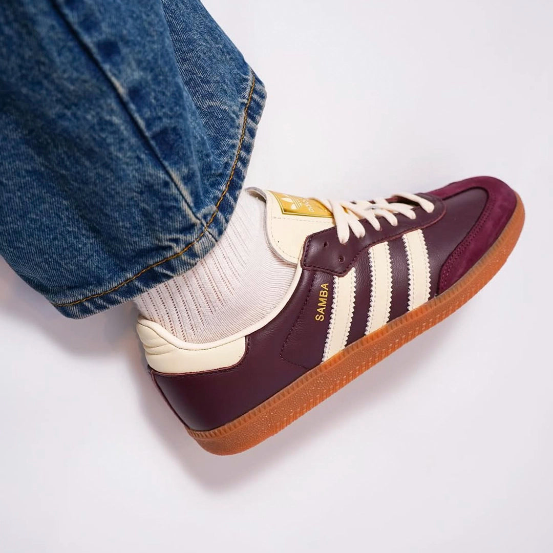 Adthtidas Samba OG Maroon Gold Metallic