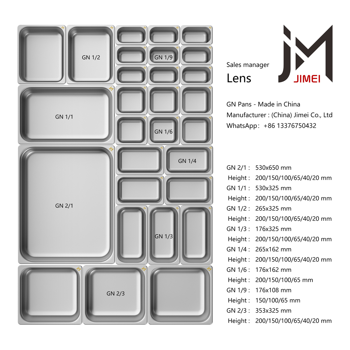 GNPan European Stainless Steel Gastronorm Pan