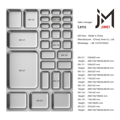 GNPan European Stainless Steel Gastronorm Pan