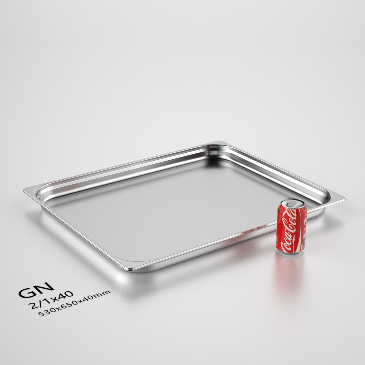 GNPan Stainless Steel Gastronorm Pan, GN Pan Commercial Catering Equipment Food Tray Warmer for Hotel & Restaurant Use
