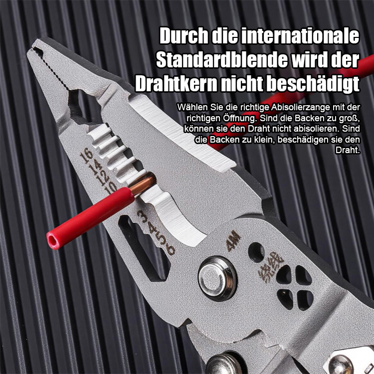 【Alles in einem!】Klappbarer Spannungsprüfer, Schraubendreher, Abisolierzange.