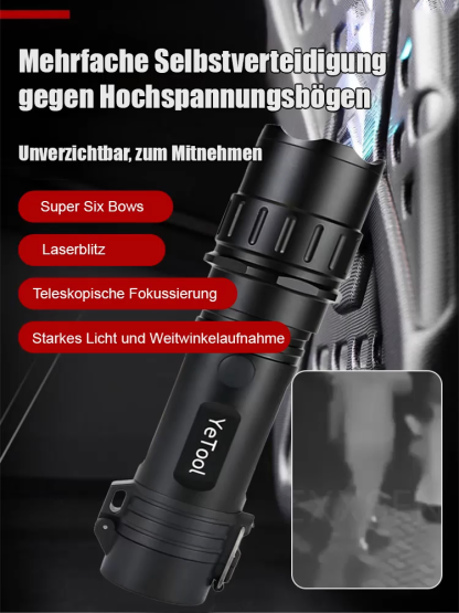 【2-in-1】Arc Selbstverteidigungs-Taschenlampe