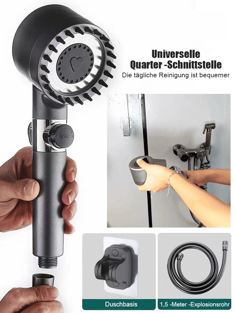 Deutsche Massage Multi -Funktion Ein Klick -Druckregulierende Dusche