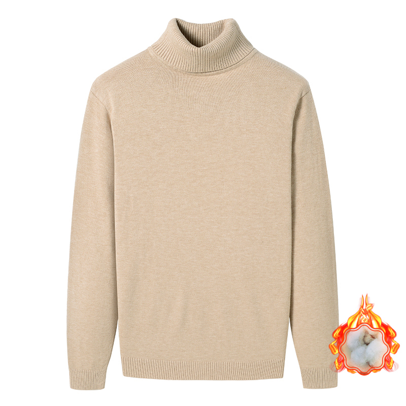 Herren Strickpullover mit Fleece und extra dick