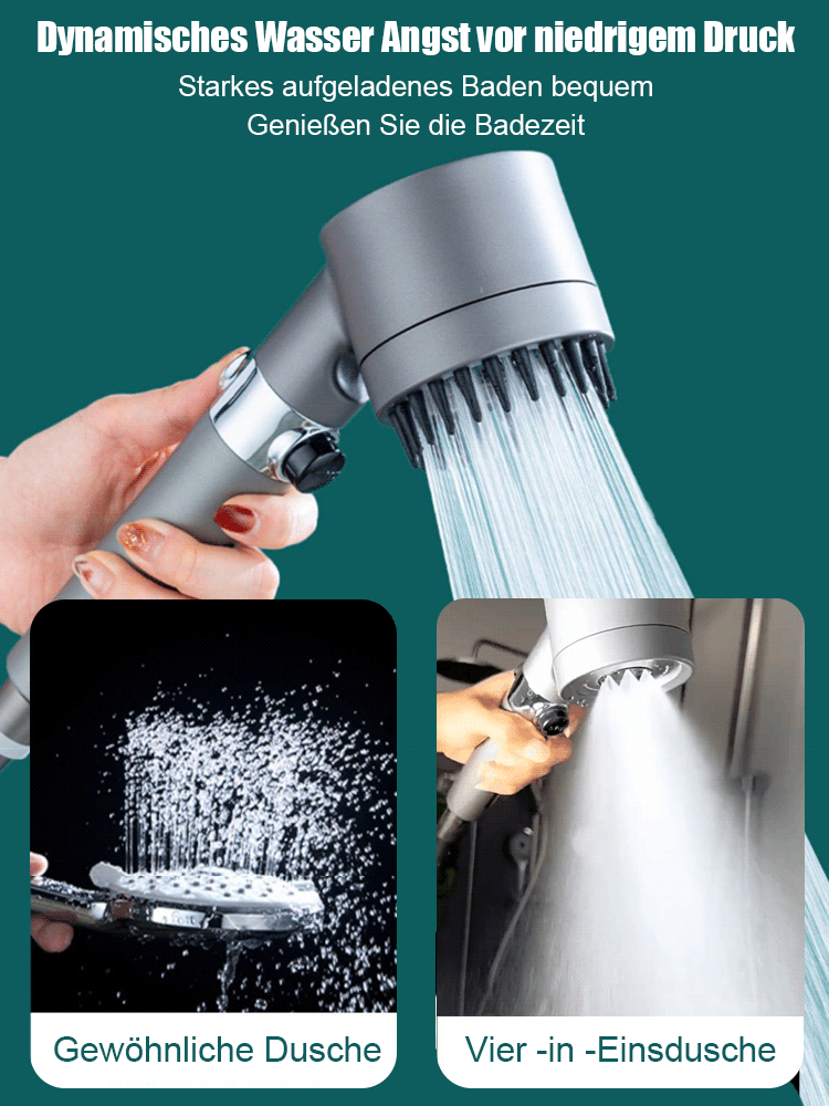 Deutsche Massage Multi -Funktion Ein Klick -Druckregulierende Dusche