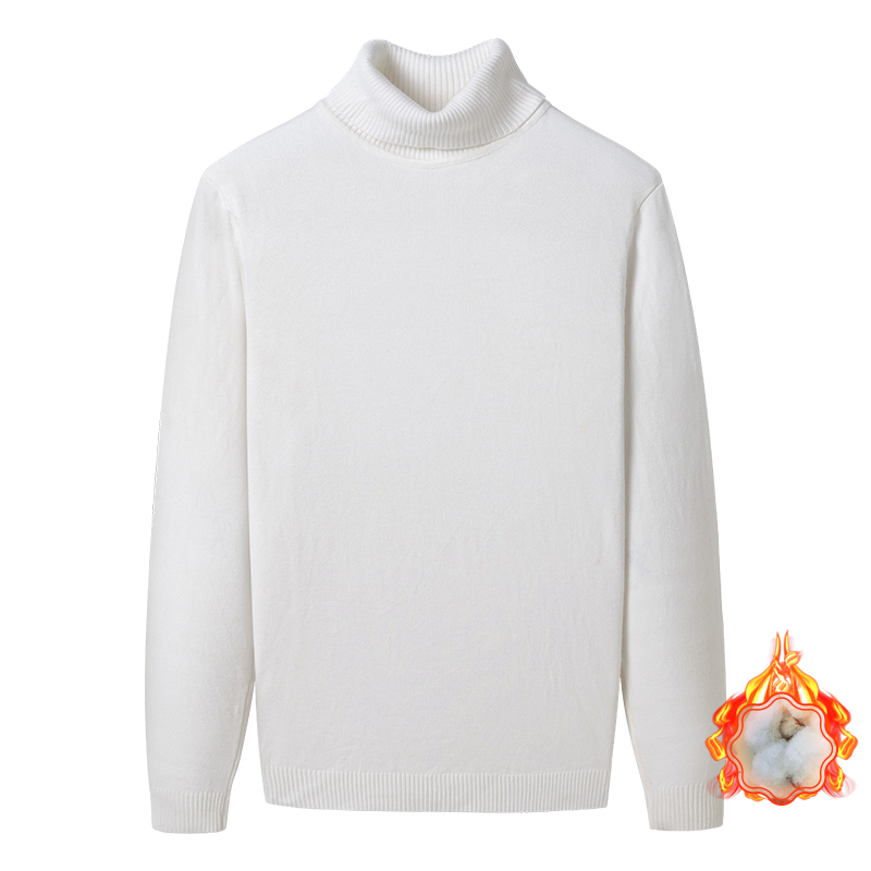 Herren Strickpullover mit Fleece und extra dick