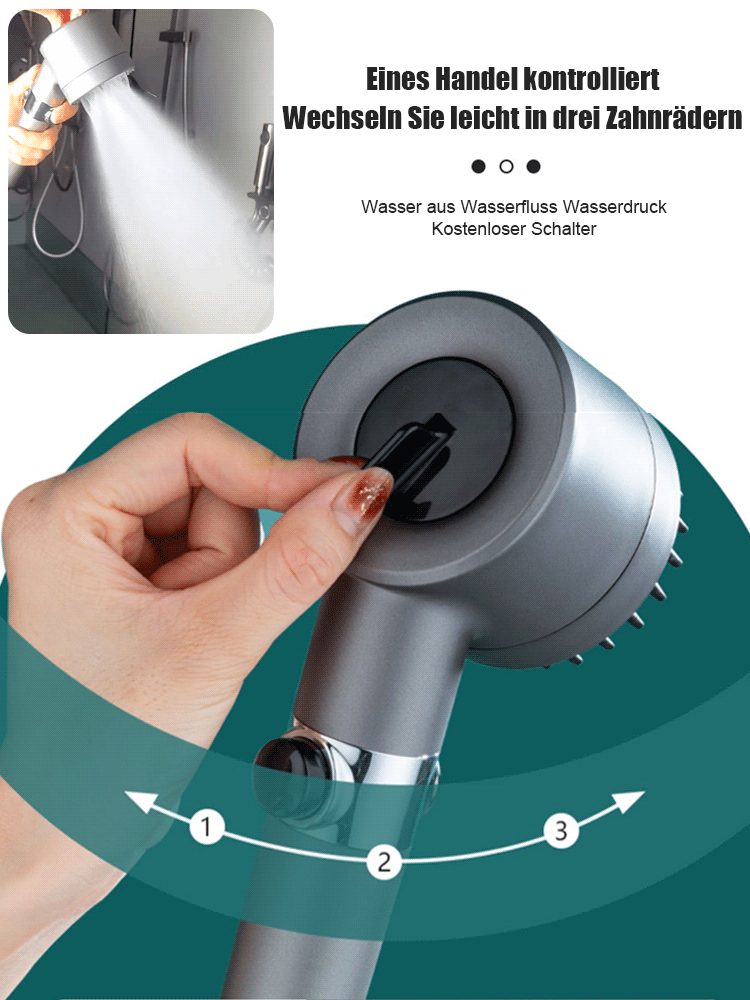 Deutsche Massage Multi -Funktion Ein Klick -Druckregulierende Dusche