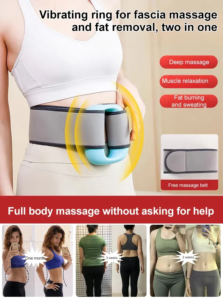 ✅✅✅Wireless portable fat burning ring, 12,000 times/minute high-frequency vibration, slim waist and abdomen, get rid of excess fat, 2 times more efficient than running