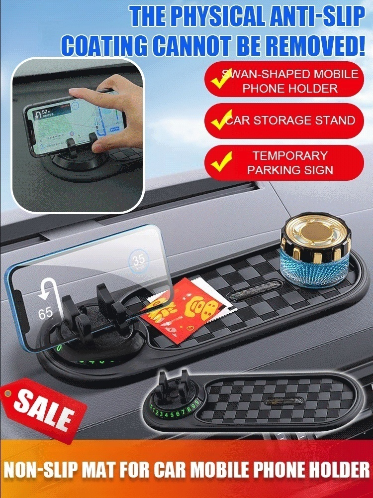 Universal anti-slip pad design, 360° free adjustment angle, universal for all mobile phone models, free switching between horizontal and vertical screens, compatible with wireless charging