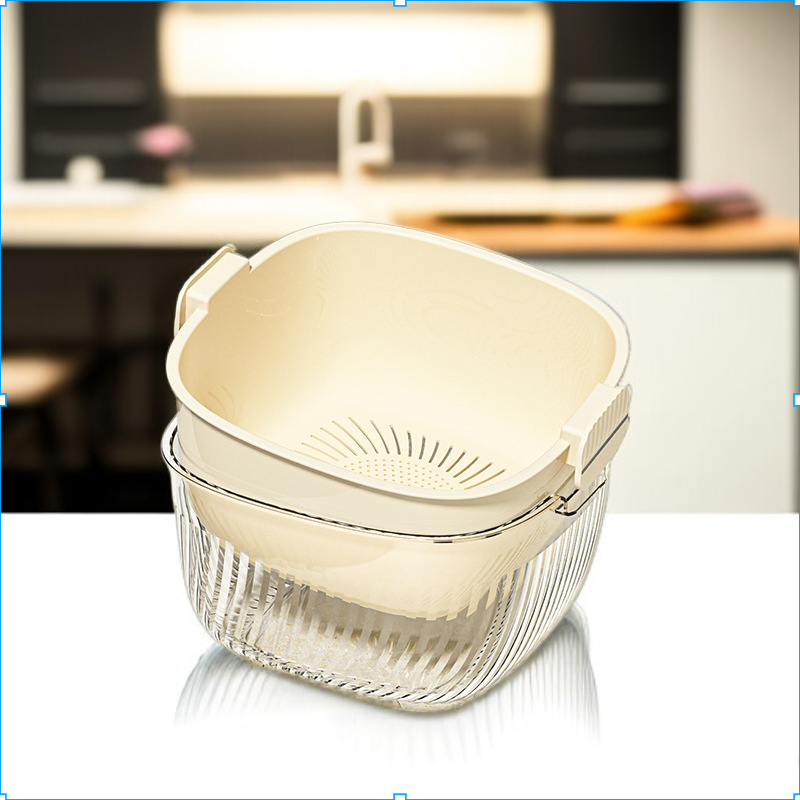 Rice washing tool fruit and vegetable basket