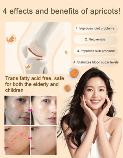 Purely natural dried yellow apricots, sweet and soft, nutritious and healthy, especially suitable for families with elderly and children