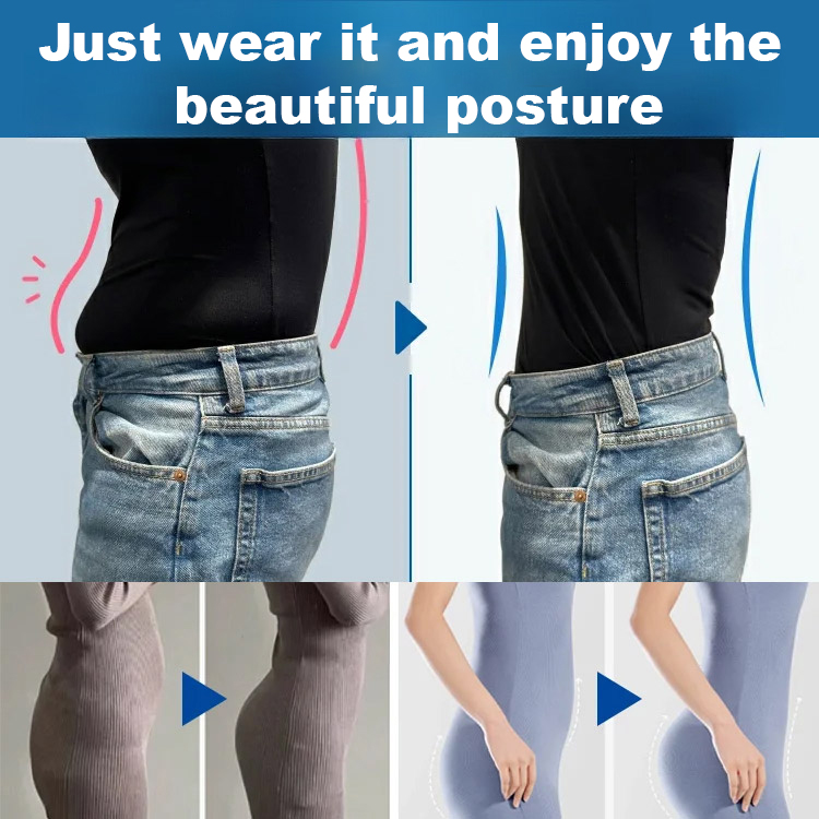 Double-layered tummy-control pants. The double-layer design effectively slims the abdomen, lifts the hips, and creates an S-shaped curve. Seamless and breathable on both sides.