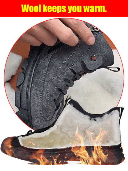 99.99% antibacterial and deodorizing! Effectively corrects foot problems such as hallux valgus and flat feet. Made of premium cowhide, soft and durable. Australian wool lining for warmth and comfort.