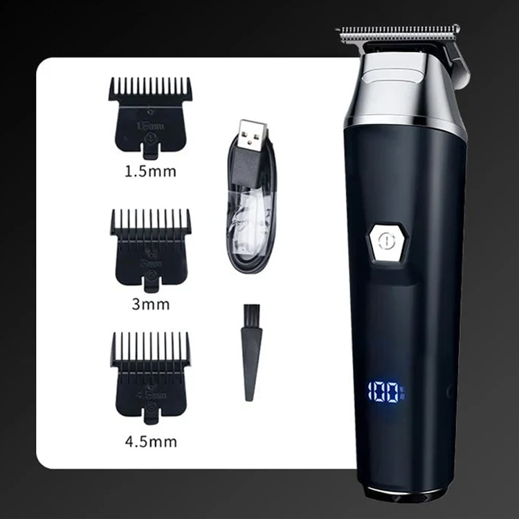 ✂️✂️✂️Imported from Germany, this high-tech hair clipper! 0.1mm precision trimming gives you a professional-looking haircut in 3 minutes. The high-strength steel blade prevents snagging.