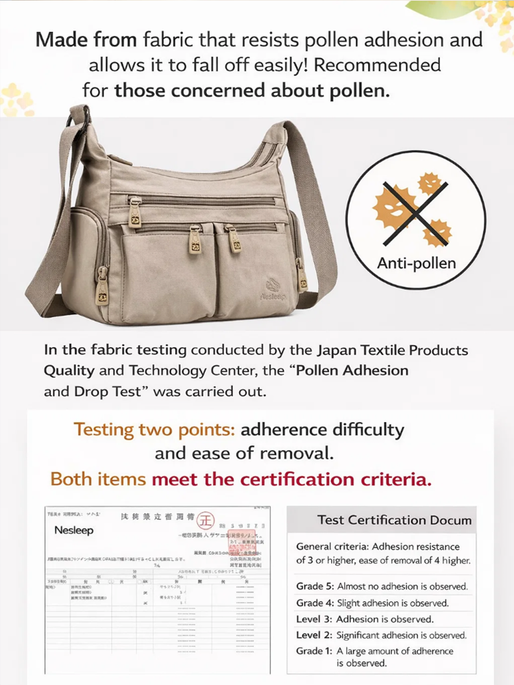 ✅Kyoto craftsmanship‼ Pollen-resistant and waterproof nylon backpack, 3 carrying methods, 10 large-capacity pockets, lightweight and durable at 0.32kg, available in 4 colors, unisex