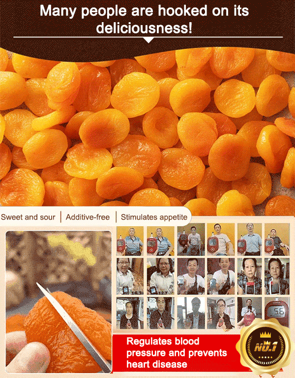 Purely natural dried yellow apricots, sweet and soft, nutritious and healthy, especially suitable for families with elderly and children
