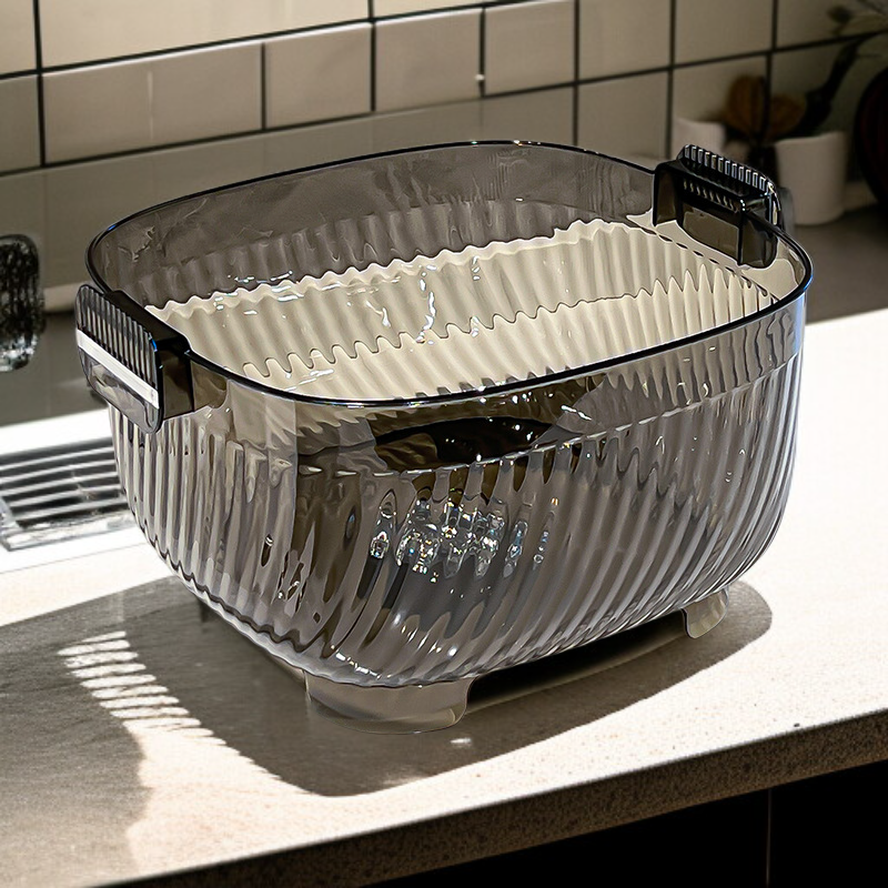 Rice washing tool fruit and vegetable basket