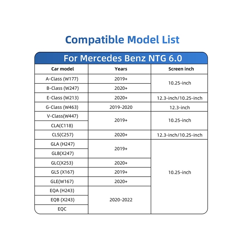 CarPlay Decoder for Mercedes-Benz NTG 6.0