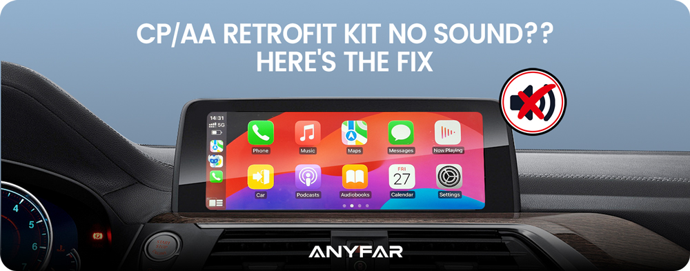 CarPlay Retrofit Kit No Sound Troubleshooting Banner