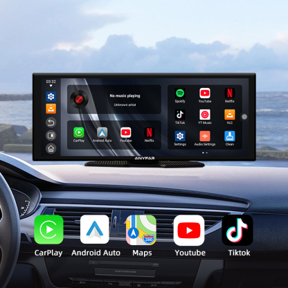 10.26 Inch Portable Wireless CarPlay Android Auto Screen