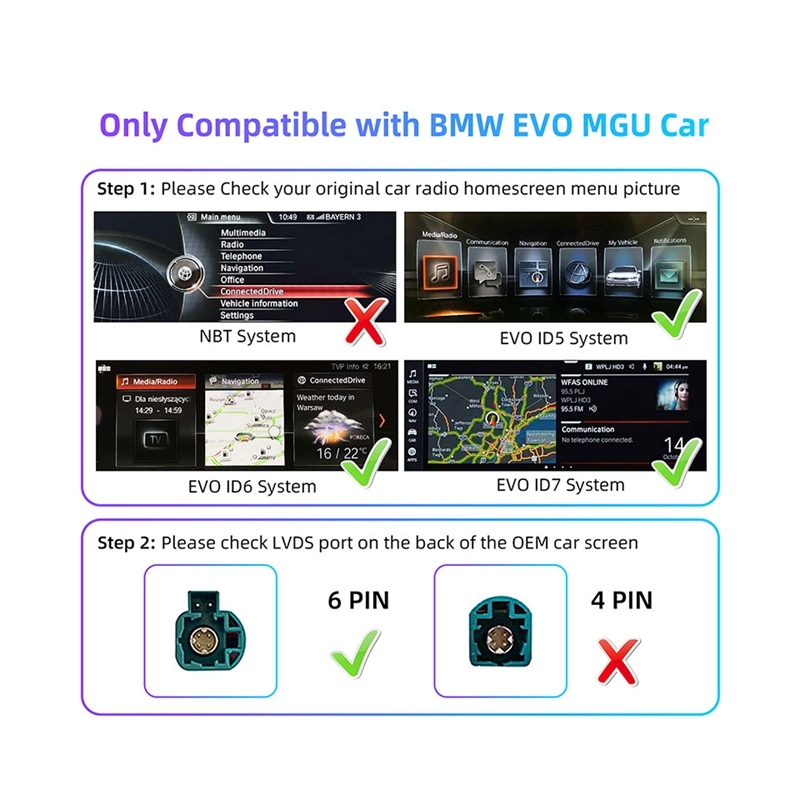 Carplay Module Interface for BMW EVO/MGU