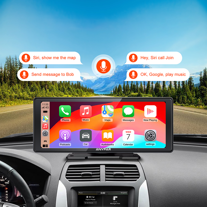 10.26 Inch CarPlay Android Auto Screen with 4 Ways of Sounding