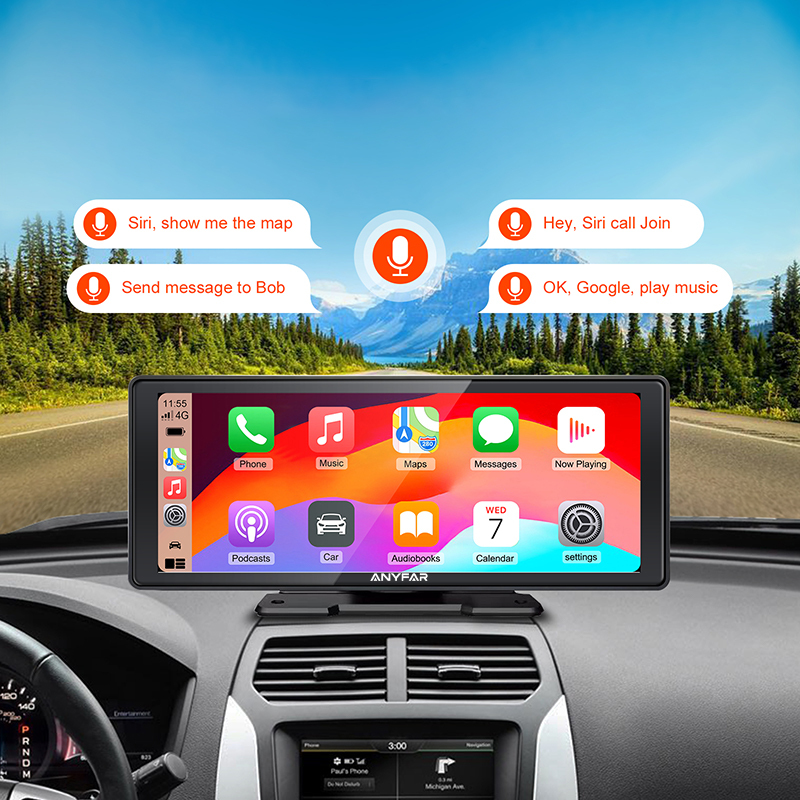 10.26 Inch CarPlay Android Auto Screen with 4 Ways of Sounding